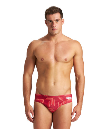ARENA Puzzled Swim Briefs for Boys and Men- Brief