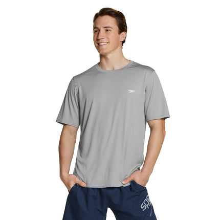 Speedo Men's UV Swim Shirt Basic Easy Short Sleeve