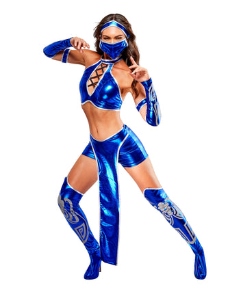 Mortal Kombat Rubie's Kitana Costume M Azul