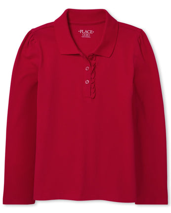 The Children's Place Girls Uniform Long Sleeve Ruf