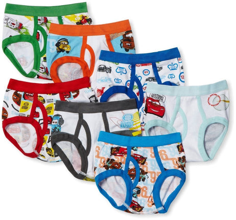 Handcraft Little Boys' Disney Cars 7 Pack Brief, M