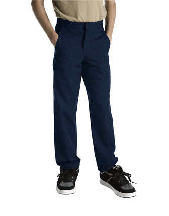 Dickies Big Boys' Flex Waist Flat Front Pant, Dark