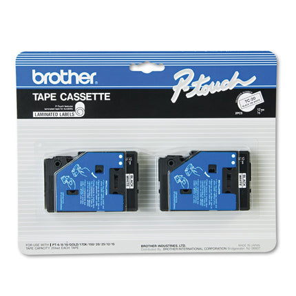 Brother Tc-20 0.47-Inch x 25.2 Ft. - Black On Whit