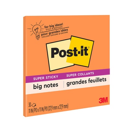 Post-it Super Sticky Big Notes, 11 in x 11 in, 1 P