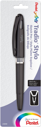 Pentel ARTS TRADIO STYLO Sketch, Black Ink, 1 Coun