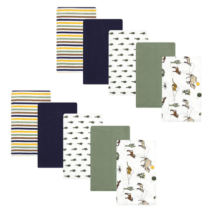 Hudson Baby Unisex Baby Cotton Flannel Burp Cloths