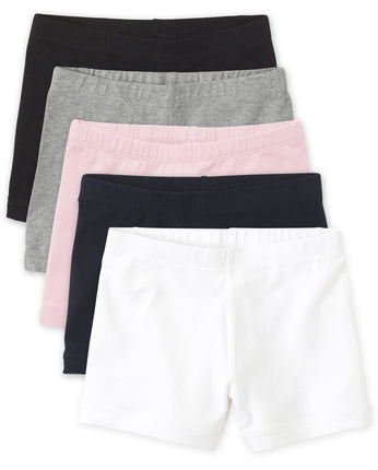 The Children's Place Girls' Cartwheel Shorts, 5 Pa