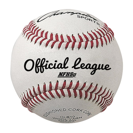Champion Sports Leather Baseball Set: Dozen Indoor