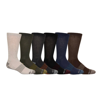 Columbia Men's Pique Weave Crew Socks with Arch Su