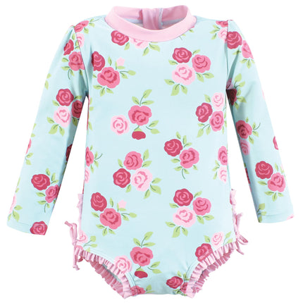 Hudson Baby Girls Baby and Toddler Swimsuit, Mint