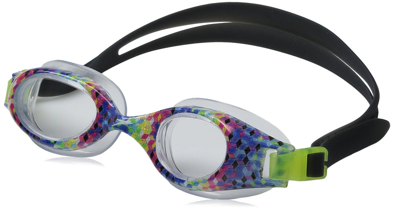 Speedo Junior Hydrospex Print Goggles, Rainbow, On
