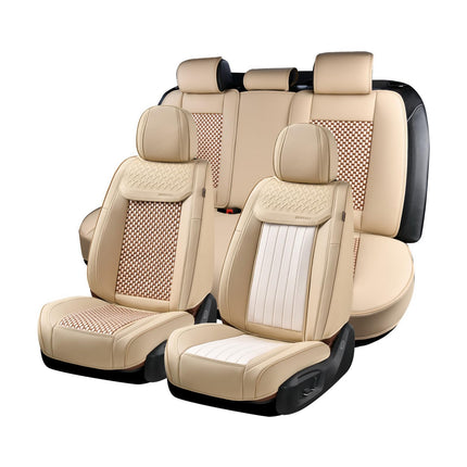 Coverado Leather Seat Covers for Car, Waterproof C