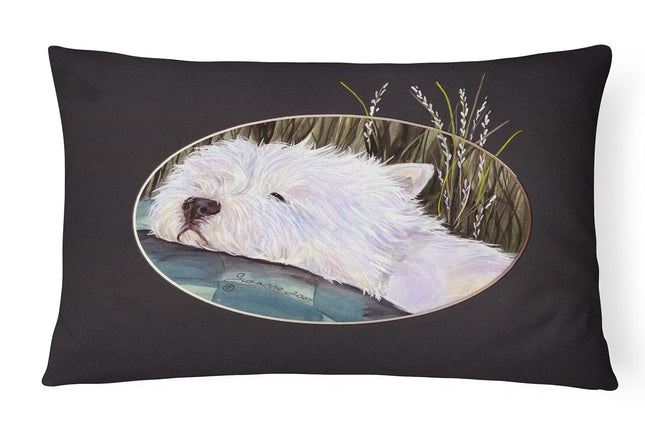 Westie Decorative Fabric Pillow
