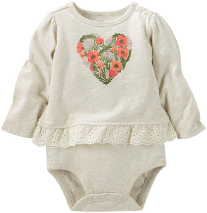 OshKosh B'Gosh Baby-Girls Single Bodysuit 11523011