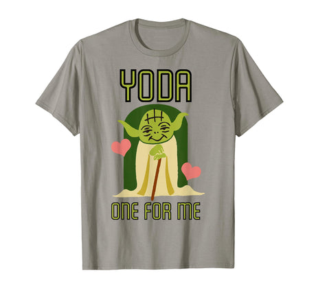 Star Wars Yoda One For Me Cute Valentine's Graphic
