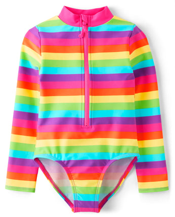 Gymboree Girls' and Toddler Long Sleeve Rashguard