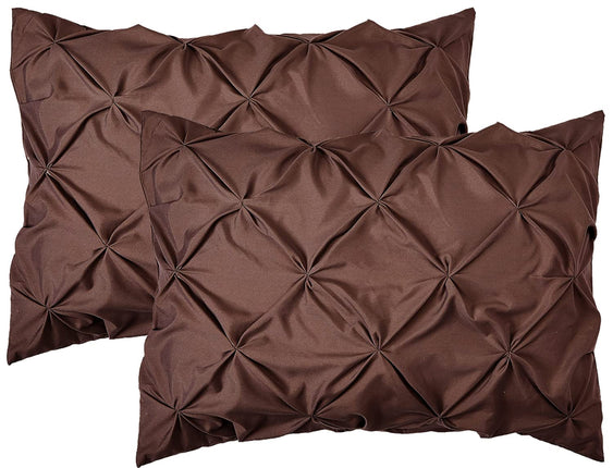 Elegant Comfort 2-Pack Sham Set Pinch Pleat Design