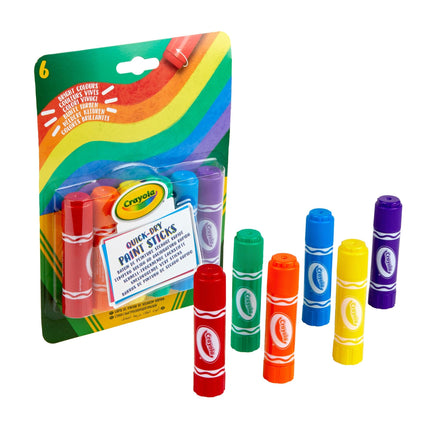 CRAYOLA Quick-Dry Washable Paint Sticks - Assorted