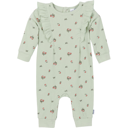 Gerber Baby Girls Baby Girls' Ruffle-edge Romper,