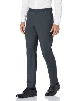 Perry Ellis Men's Slim Fit Solid Stretch Pant, Cha