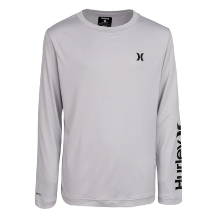 Hurley Boys' Long Sleeve UPF 50+ Rash Guard Swim S