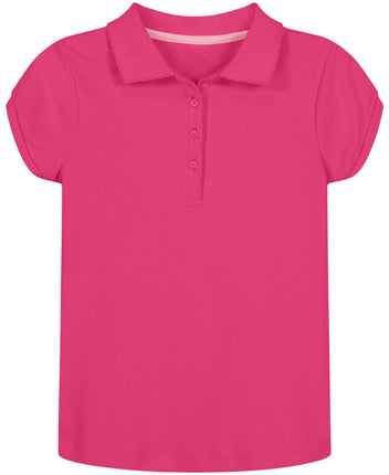 Nautica Girls' School Uniform Short Sleeve Polo Sh