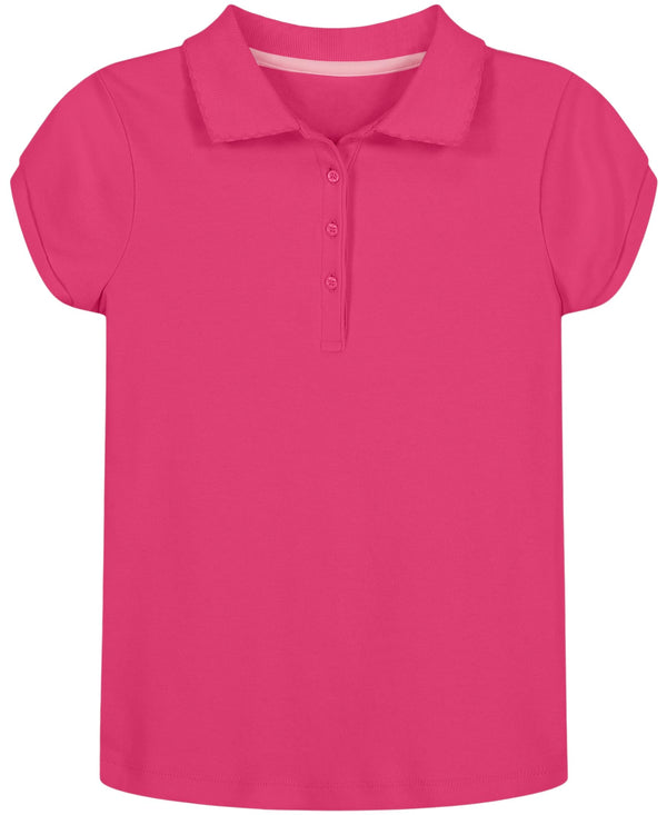 Nautica Girls' School Uniform Short Sleeve Polo Sh