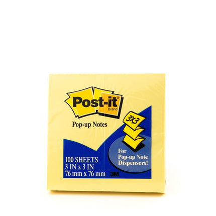 Post-it® Pop-up Notes, Canary Yellow, 100 Sheets p