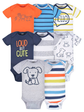 Onesies Brand baby-boys 8-pack Short Sleeve Mix &