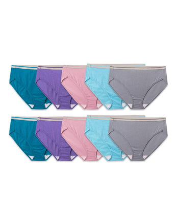 Fruit of the Loom Women's Eversoft Briefs, Tagless