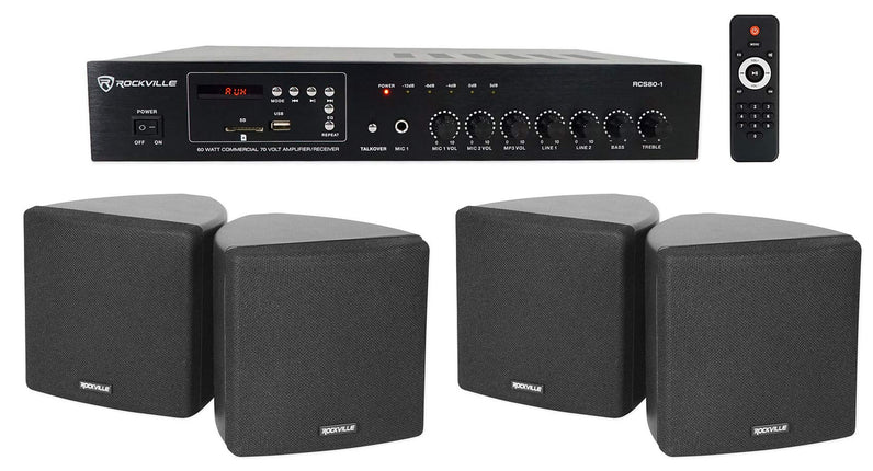 Rockville Commercial Restaurant Bluetooth Amplifie