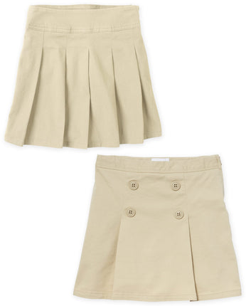 The Children's Place girls Pleated/Button Skort