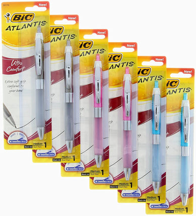 Bic Pen Atlantis Ult Comf Size 6 count Bic Pen Atl