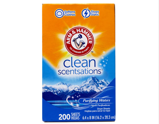 Arm & Hammer Fabric Softener Sheets, Purifying Wat