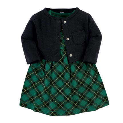 Hudson Baby Baby Girls' Cotton Dress and Cardigan