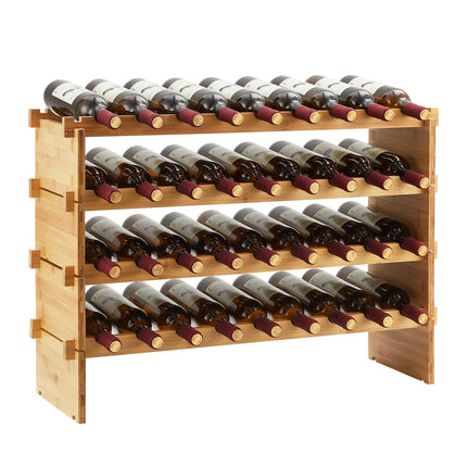 Garvee 36 Bottles Stackable Modualr Wine Racks, 4