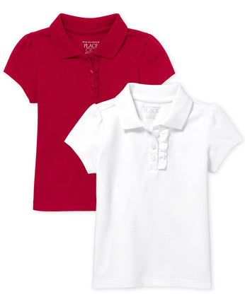 The Children's Place Toddler Girls Uniform Ruffle