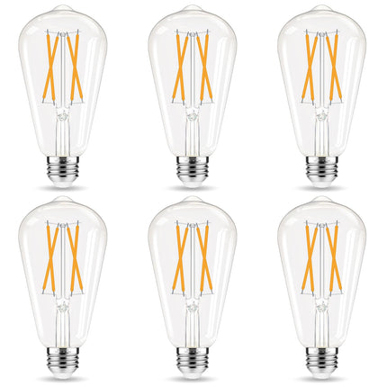 GvvooHome LED Edison Bulbs, E26 Bulb 60 watt Equiv