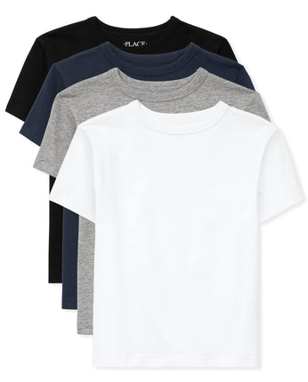 The Children's Place Boys Basic Layering Tee 4-Pac
