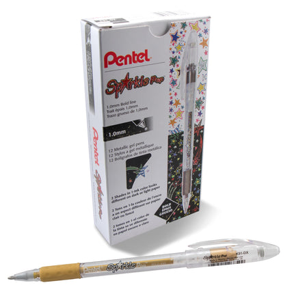 Pentel Sparkle Pop Metallic Gel Pen, (1.0mm) Bold