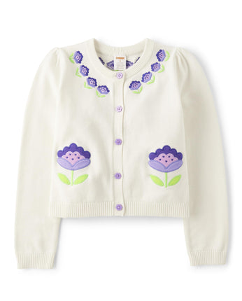 Gymboree Girls' and Toddler Long Sleeve Cardigan B