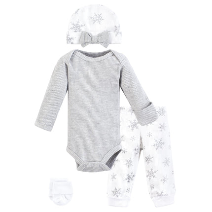 Hudson Baby Unisex Thermal Preemie Layette Set 4pc