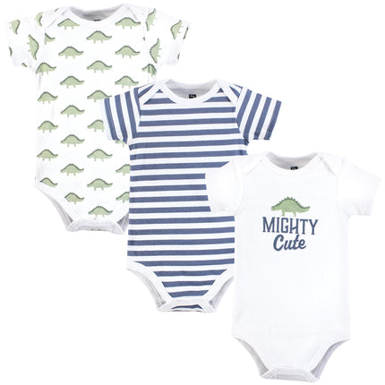 Hudson Baby Unisex Baby Cotton Bodysuits, Mighty C