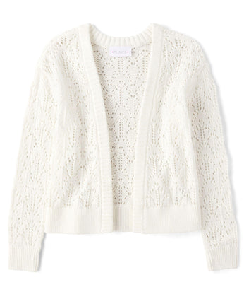 The Children's Place Girls' Long Sleeve Open Front