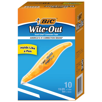 BIC Wite-Out Exact Liner Correction Tape, White, 1