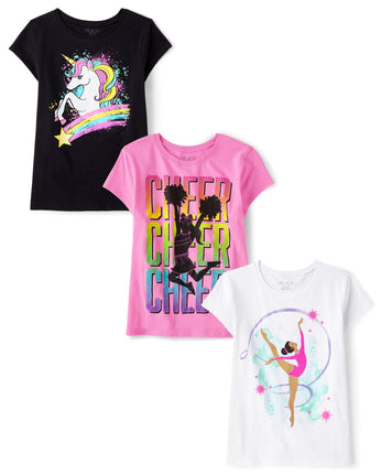 The Children's Place,Girls,Sports Short Sleeve Gra