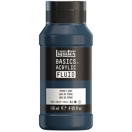 Liquitex BASICS Acrylic Fluid Paint, 118ml (4-oz)