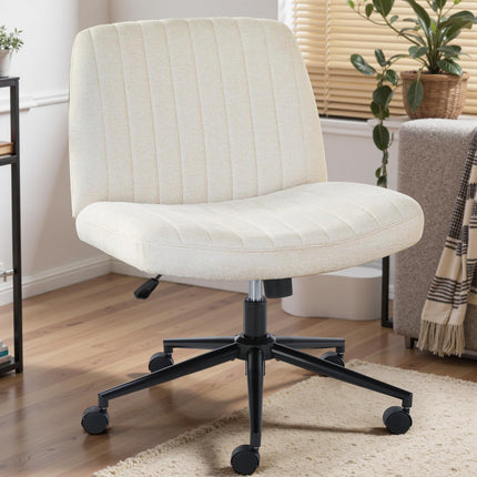 DUMOS Criss Cross Chair with Wheels, Wide Cross Le