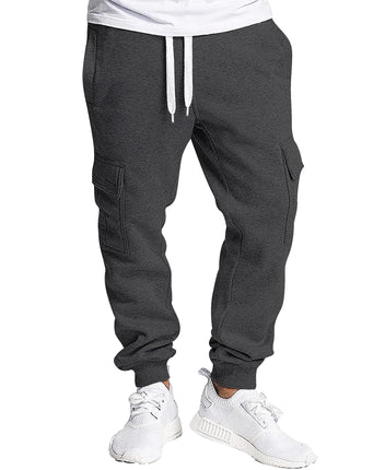 Southpole Men's Sweatpants, Heather Charcoal, X-La