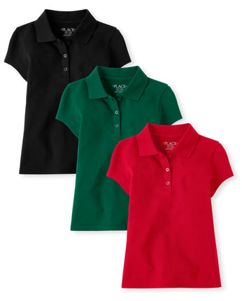 The Children's Place Girls' Multipack Short Sleeve